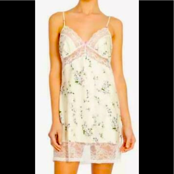 NWOT Chemise - soft floral/ivory lace US L - Picture 2 of 4